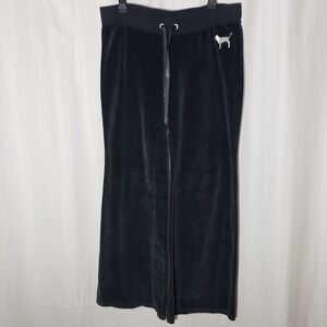 Y2K Pink Flare Velour Low Rise Sweatpants Womens Sz M* Bling Victorias Secret